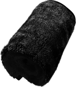 Microfiber Plush Car Drying Towel (60 x 120 cm, Black)