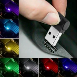 Mini RGB LED USB Car Interior Light